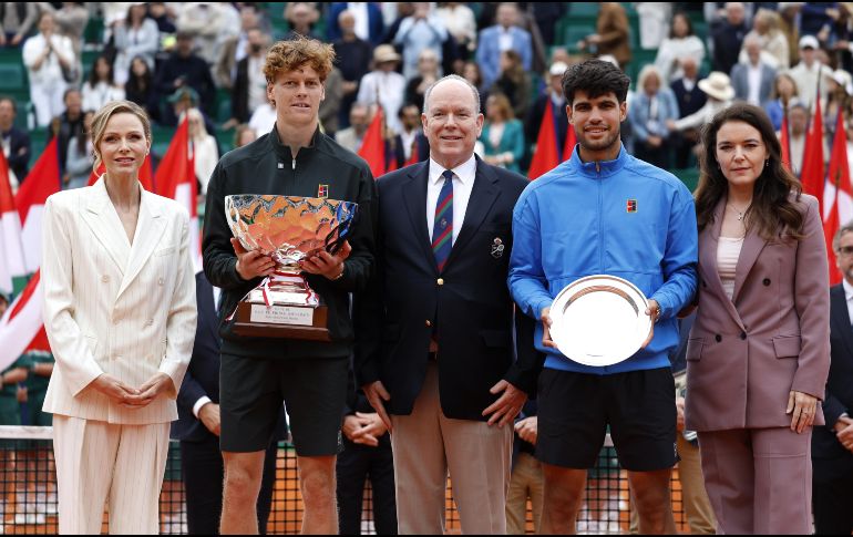 En el nuevo ranking publicado este lunes, Sinner se colocó 110 puntos por delante de Alcaraz, quien había sido número 1 desde noviembre. EFE  / ARCHIVO