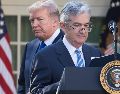 Donald Trump y Jerome Powell, en una imagen de archivo. EFE / ARCHIVO