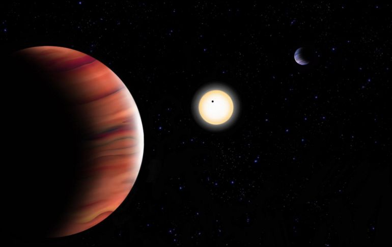 Recreación artística del sistema exoplanetario TOI-201. Imagen facilitada por el IAC/ EFE