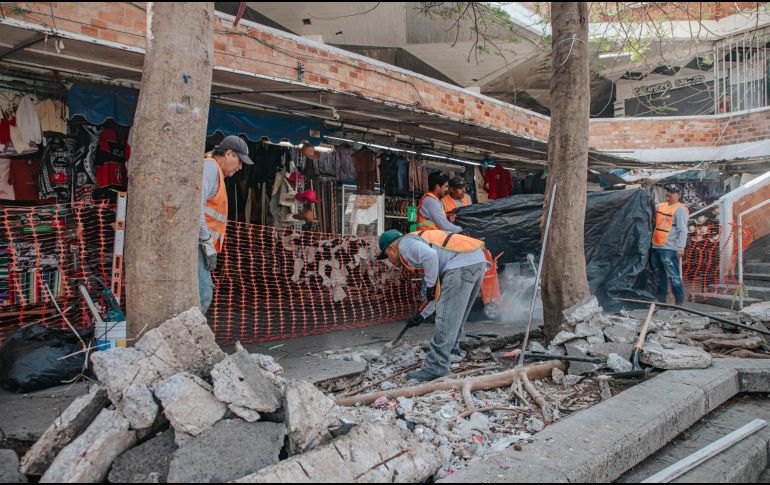 Estas acciones se llevaron a cabo en la plazoleta del mercado, así como en vialidades aledañas. CORTESÍA