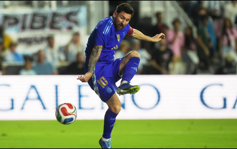 Messi no jugó con Argentina el partido amistoso ante Venezuela en octubre pasado en el Hard Rock Stadium, en Miami, que fue organizado por la empresa demandante. AP / ARCHIVO