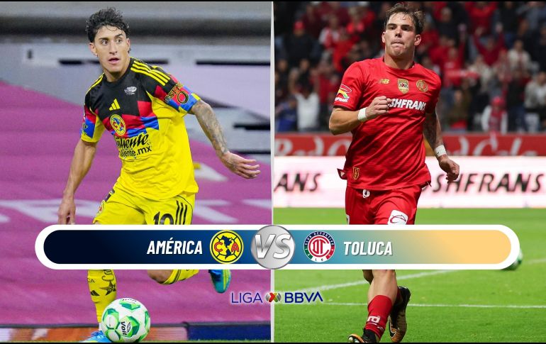 América se juega la clasificación ante el bicampeón Toluca en la recta final del torneo. ESPECIAL / IMAGO7 y CANVA
