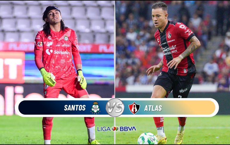Atlas buscará romper su sequía goleadora y asegurar su lugar en la Liguilla frente a Santos Laguna en la cancha del Estadio TSM. ESPECIAL / IMAGO7 y CANVA