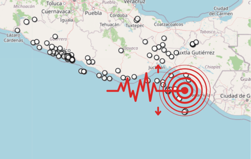 Sismo en Chiapas. ESPECIAL / SSN&nbsp;