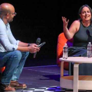 Maite Alberdi durante su charla en la Sala 3 del Conjunto Santander. EL INFORMADOR/A. Navarro