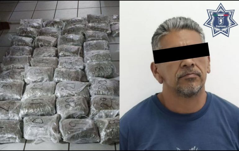 El hombre de 50 años de edad fue detenido por elementos de la Comisaría de Zapopan en la colonia Rinconada del Bosque. ESPECIAL.