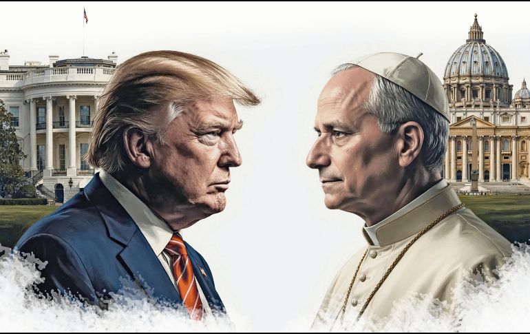 El presidente Trump critica al Papa por oponerse a la acción militar y cuestionar la amenaza de Irán; León XIV aboga por el diálogo y critica el uso de la fuerza militar, apelando al derecho internacional. ESPECIAL