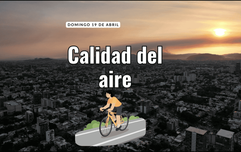 Este domingo 19 de abril se registra calidad del aire aceptable en la zona centro de Guadalajara. EL INFORMADOR / ARCHIVO