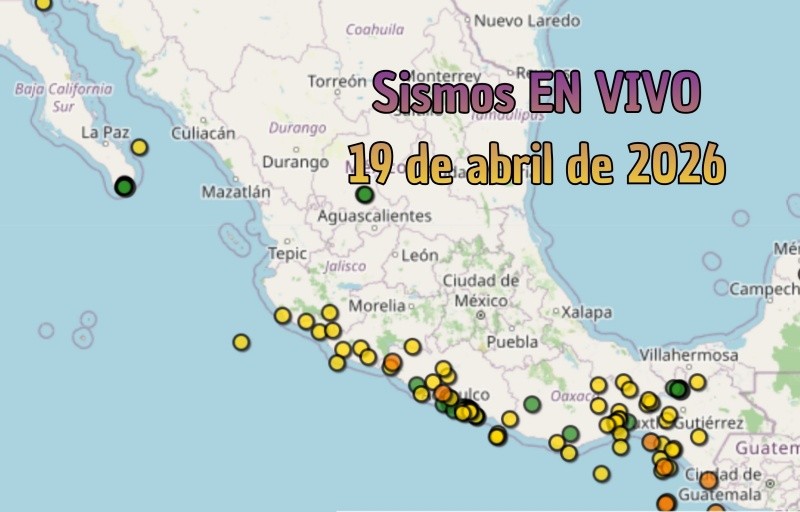 EN VIVO | Sismos en México | Domingo 19 de abril. ESPECIAL / SSN