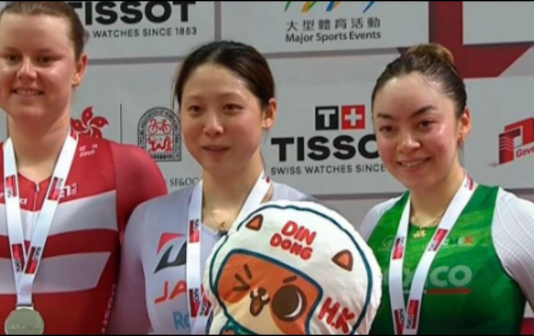 Esta es la primera medalla para México en el Mundial de Ciclismo en Hong Kong. X / @conadeoficial