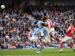 Fotografía del partido de la Premier League inglesa entre el Manchester City y el Arsenal FC. EFE/EPA/P. Powell
