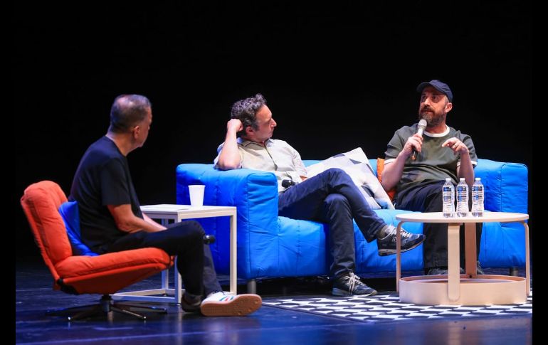 este domingo 19 de abril se llevó a cabo la Master Class “La internacionalización del cine chileno: La historia de Fábula”, liderada por el aclamado director Pablo Larraín y el productor Juan de Dios Larraín, fundadores de la casa productora chilena Fábula. EL INFORMADOR / J. Acosta