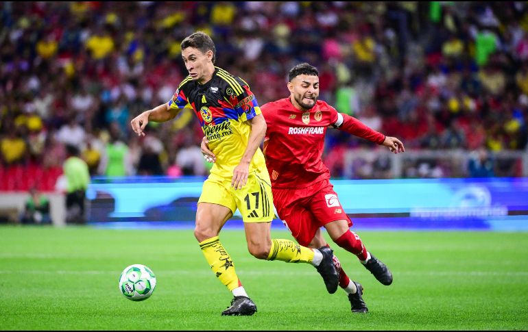 Uno de los encuentros más atractivos de la jornada fue el América contra Toluca, disputado en el Estadio Azteca. IMAGO7.