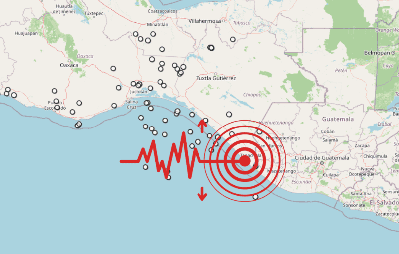 &nbsp;Sismo en Chiapas. ESPECIAL / SSN