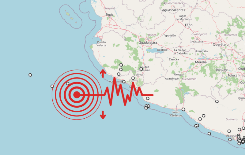 &nbsp;Sismo en Jalisco. ESPECIAL / SSN