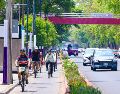 La nueva ciclovía “La Gran Tenochtitlán” busca transformar la movilidad sobre Calzada de Tlalpan. X/@ClaraBrugadaM