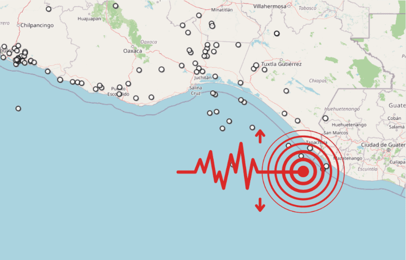 &nbsp;Sismo en Chiapas. ESPECIAL / SSN