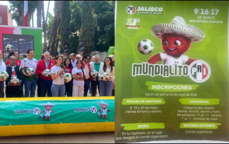 La convocatoria del Mundialito del PRI estará abierta del día de hoy 21 de abril al 5 de mayo. EL INFORMADOR / R. Casas