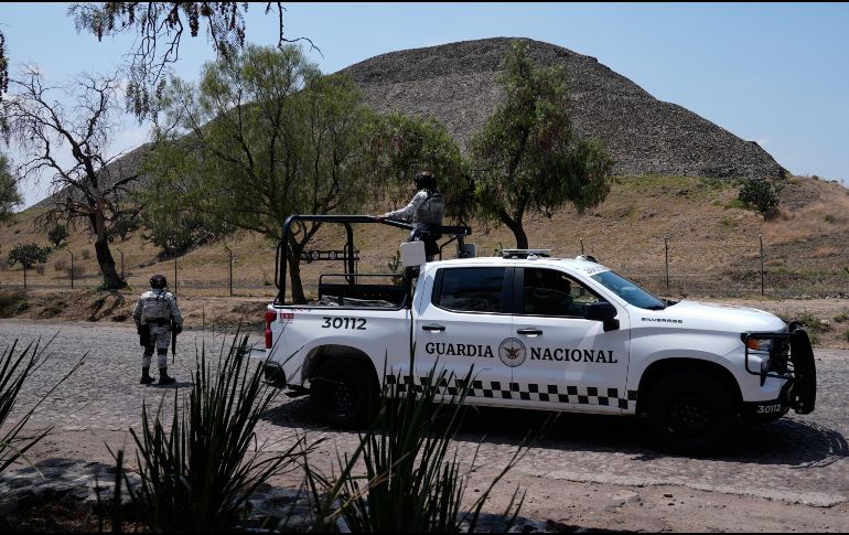 La Guardia Nacional y autoridades de los tres niveles de gobierno coordinarán la vigilancia en el sitio arqueológico. AP/M. Ugarte