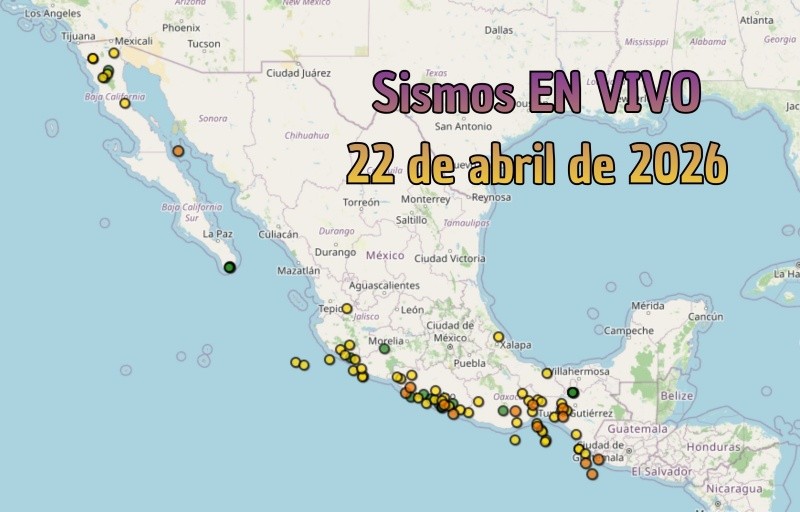 EN VIVO | Sismos en México | Miércoles 22 de abril. ESPECIAL / SSN