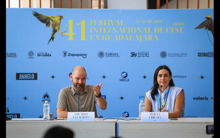 La Escola Superior de Cinema i Audiovisuals de Catalunya (ESCAC) y el FICG anunciaron, a través de una rueda de prensa llevada a cabo en el Conjunto Santander de Artes Escénicas, a los becarios de 2026: Viviana Zúñiga Rojas y Gustavo Mateu Paredes. EL INFORMADOR / J. Acosta