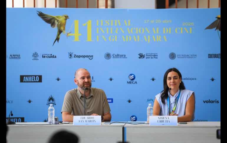 La Escola Superior de Cinema i Audiovisuals de Catalunya (ESCAC) y el FICG anunciaron, a través de una rueda de prensa llevada a cabo en el Conjunto Santander de Artes Escénicas, a los becarios de 2026: Viviana Zúñiga Rojas y Gustavo Mateu Paredes. EL INFORMADOR / J. Acosta