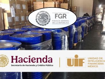 La UIF identificó la utilización de estructuras empresariales en los sectores logístico, comercial y de transporte que facilitarían la adquisición, traslado y comercialización de insumos químicos. NTX / ARCHIVO