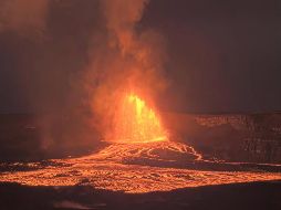 Kilauea ha estado entrando en erupción periódicamente desde diciembre de 2024. EFE/B. Omori/Paradise Helicopters