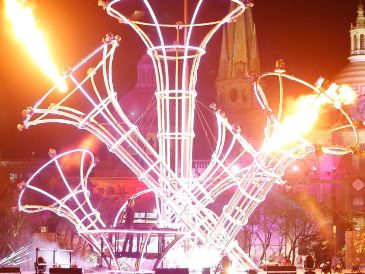 GDLuz 2026 se lleva a cabo del 23 al 26 de abril en el Centro Histórico de la ciudad, con actividades diarias en horario nocturno. EL INFORMADOR/ARCHIVO