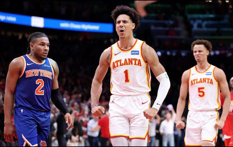 Los Hawks pueden poner contra la espada y la pared a los Knicks con una victoria más en casa. AFP/ K. C. COX.