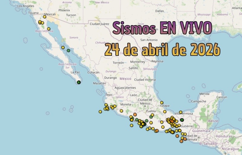 &nbsp;EN VIVO | Sismos en México | Viernes 24 de abril. ESPECIAL / SSN