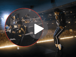 Al terminar la película, un niño disfrazado de Michael Jackson protagonizó un gran momento. ESPECIAL