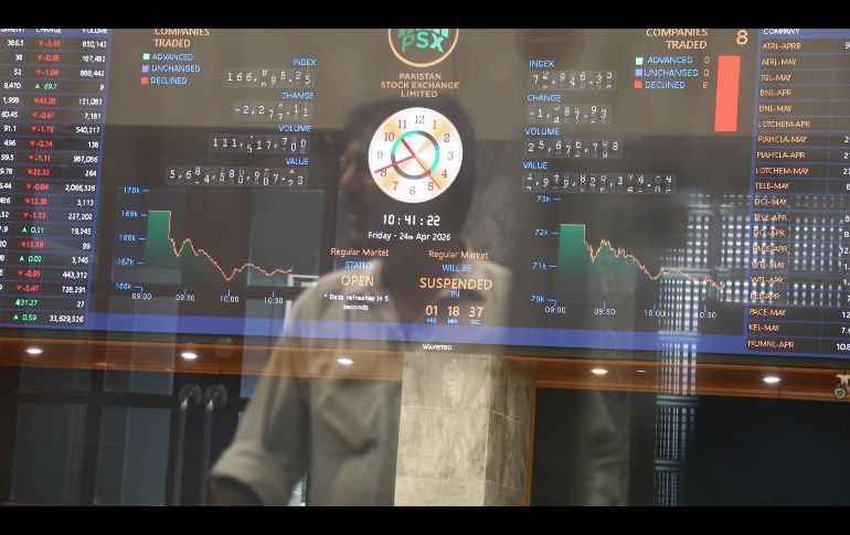 Las pérdidas de Genomma Lab, Volaris, Televisa, Grupo Aeroportuario del Sureste y Grupo México influyeron en el IPC. EFE/R. Khan