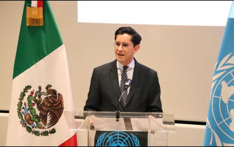 Roberto Velasco Álvarez reafirma ante la ONU su compromiso con paz, derechos humanos y desarrollo sostenible. ESPECIAL/ONU MÉXICO