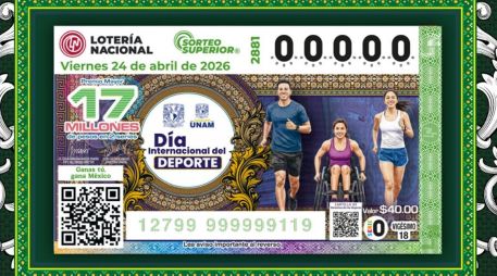 El billete del Sorteo Superior 2881 conmemoró el Día Internacional del Deporte para el Desarrollo y la Paz (6 de abril). X/lotenal
