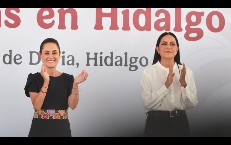 Ariadna Montiel acompañó a la Presidenta Claudia Sheinbaum a un evento en Hidalgo este sábado. INSTAGRAM/ariadmanoltielreyes