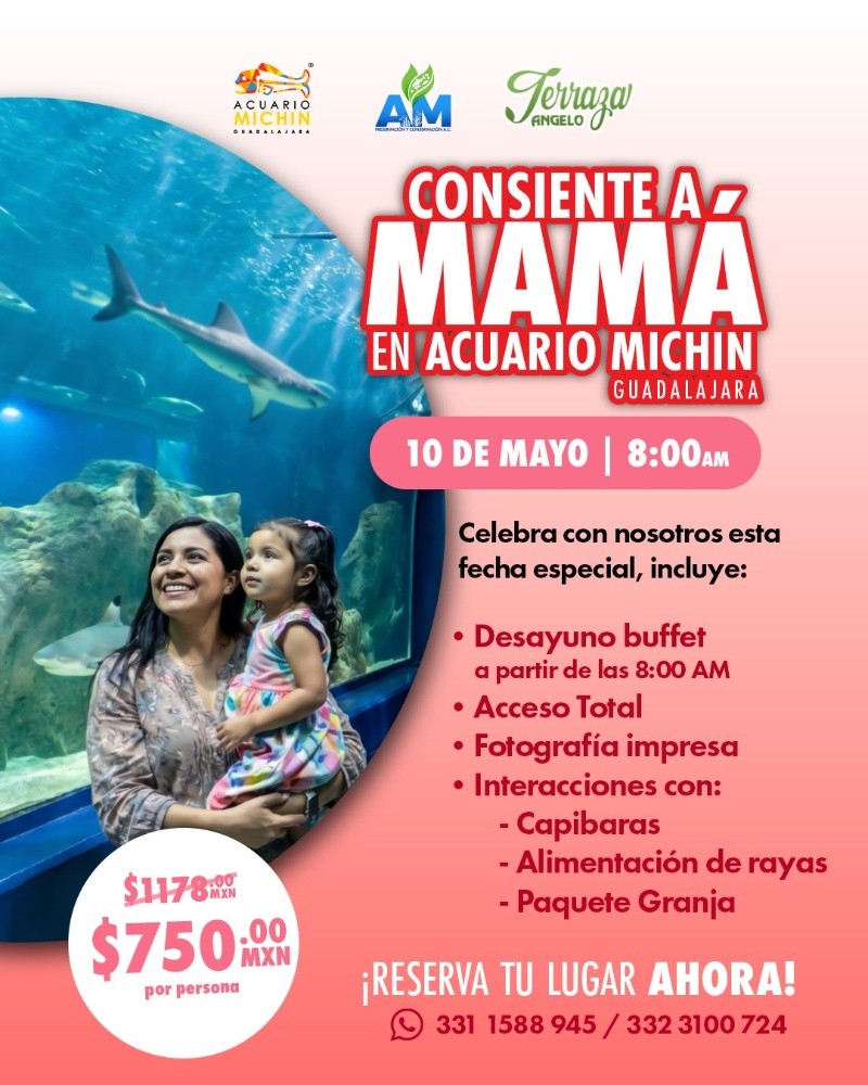 &nbsp;CORTESÍA/ Acuario Michin Guadalajara.