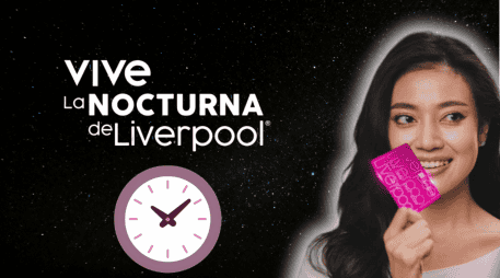 La Venta Nocturna de Liverpool se encuentra disponible en tiendas físicas y en línea. ESPECIAL/Liverpool/Canva