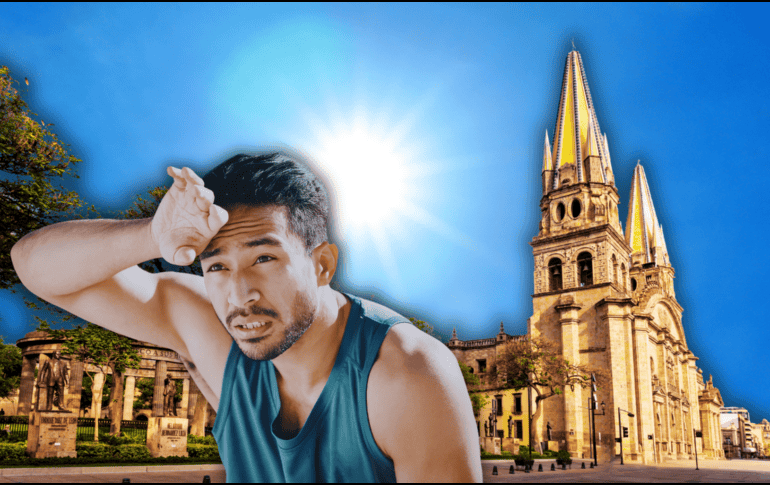 De acuerdo con los reportes meteorológicos más actualizados de la Conagua, el pico máximo de calor en Guadalajara llegará durante la tarde. ESPECIAL / CANVA