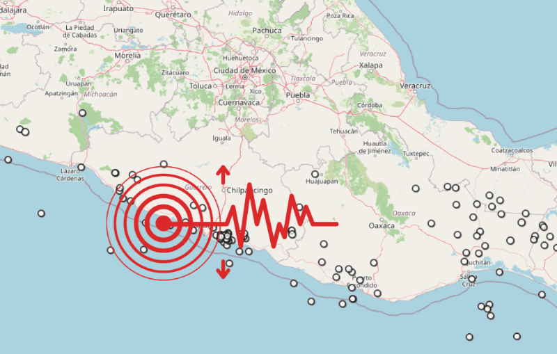&nbsp;Sismo en Guerrero. ESPECIAL / SSN