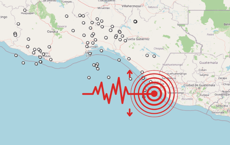 &nbsp;Sismo en Chiapas. ESPECIAL / SSN