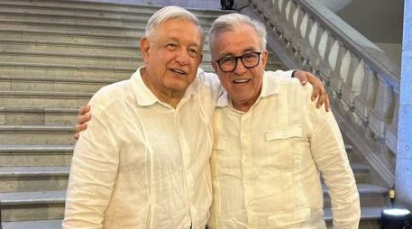 López Obrador le ofreció su respaldo incondicional a Rubén Rocha Moya a pesar de las pruebas en su contra. X/rochamoya_