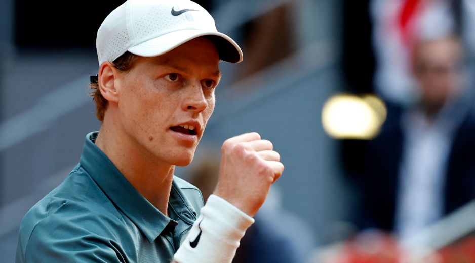 Sinner podría convertirse en el primer jugador de la historia en lograr cinco títulos Masters 1000 seguidos. EFE / C. Moya