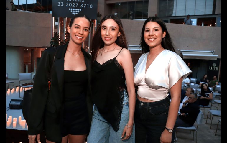 Valeria Barajas, Vianey Vanegas y Fernanda Martínez. GENTE BIEN JALISCO/ Claudio Jimeno
