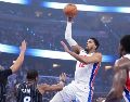 Los Detroit Pistons remontaron en la segunda mitad para vencer 93-79 al Orlando Magic. AFP / R. Storry