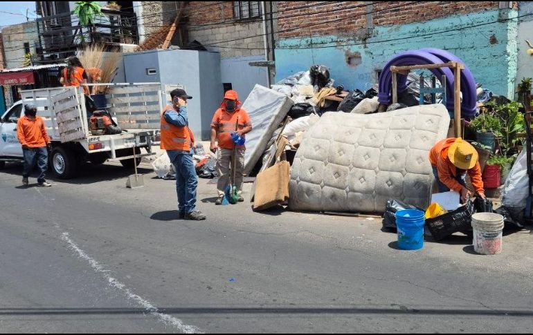 La acumulación de basura puede ser sancionada con multas de miles de pesos, arrestos o trabajo comunitario. ESPECIAL / AYUNTAMIENTO DE GUADALAJARA