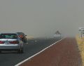 Protección Civil reporta afectaciones en varios kilómetros de la autopista, donde el polvo en el aire dificulta la visibilidad. EL INFORMADOR/ARCHIVO