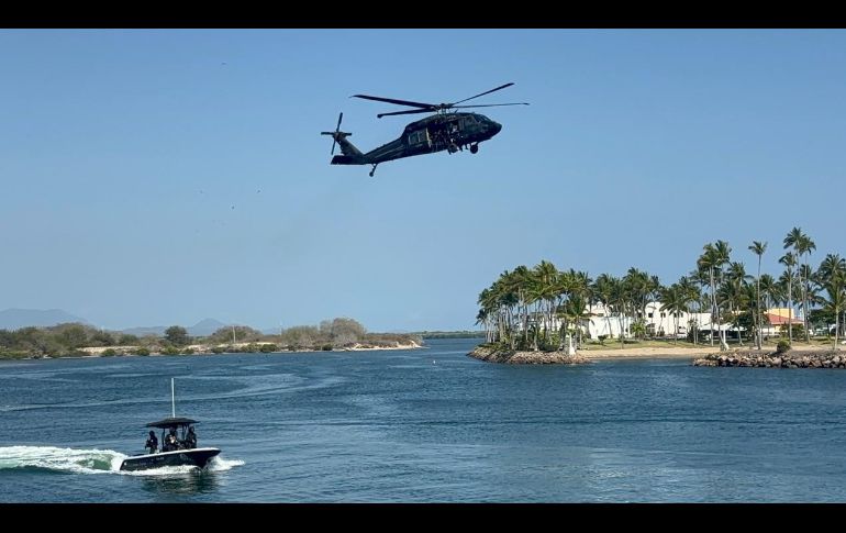 Elementos de seguridad realizan recorridos por aire y tierra para prevenir incidentes y garantizar la tranquilidad de los turistas. CORTESÍA/POLICÍA DEL ESTADO