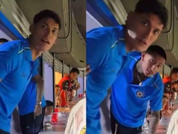 El incidente ocurrió en las gradas del inmueble, donde el zaguero celeste, quien no fue convocado para el encuentro, presenció el partido desde un palco acompañado por Emmanuel Ochoa, tercer portero del equipo. ESPECIAL