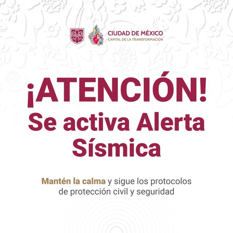 Un sismo de 6 grados que esta mañana sorprendió a los habitantes de la Ciudad de México. ESPECIAL